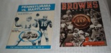 1985 High School Football All Star Game Program Big 33 Marino Montana Cover Tickets w/ Browns 40th