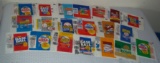 20 Different Wax Pack Wrappers 1980s Baseball Topps Donruss Fleer NFL