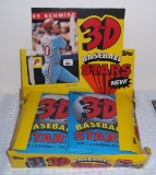 1985 Topps Baseball 3D Jumbo Card Complete Unopened Packs Wax Box