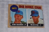 1968 Topps Baseball #177 Nolan Ryan Jerry Koosman Rookie Rare Key Vintage Clean Card Mets RC HOF