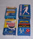 4 Small Baseball Card Sets 1988 - 1991 Rookies Factory