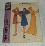 McCall's Dress Pattern 1972 Misses 3385 Size 12