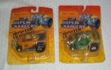 Two Different 1987 Matchbox The Super Chargers Monster Tractors MOC Showtime Car Drag-On