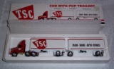 Die Cast Promo Advertising Truck Tractor Trailer TSC Tractor Supply MIB 1992 Ertl