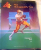 1983 Philadelphia Stars (USFL) Inaugural Year (yearbook) - with signed sheet autos