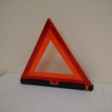 Sate-Lite 711 Red Orange Safety Triangle Folding Folds Up Sand Weighted USA