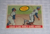 1959 Topps Baseball Card Hank Aaron HR Thrills