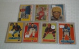 7 Vintage 1950s NFL Football Cards w/ 1955 Topps All American
