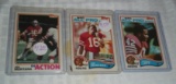 1982 Topps NFL Football Joe Montana Regular & In Action w/ Ronnie Lott RC Rookie