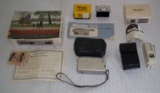 Vintage Minolta Spy Camera Subminiature 16 II Rokkor Lens w/ Extras Lot Clamp Duofit S Flashgun Box