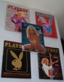 5 Vintage 1980s Playboy Magazines Lot Nudity Special 1989 Issue 50 Most Beautiful Supplement