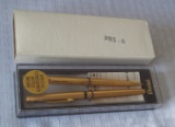 Vintage Pentel PRS-6 Pen Pencil Set Pair MIB New Box Rare Slim Rolling Writer