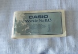 Vintage Early Calculator Watch Casio Module 183 Manual Only Rare 1980s