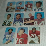 11 Different Starter Set 1970 Topps Glossy Jumbo Football Cards NFL Stars HOFers