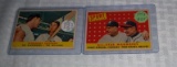 1958 Topps Baseball Combo Cards Ted Williams Klu Stengel Haney
