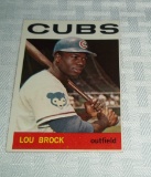 1964 Topps Baseball Card #29 Lou Brock HOF Cubs Sharp Nice Card