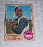 1968 Topps Baseball Card Roberto Clemente Pirates HOF