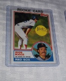 1983 Topps Baseball Rookie Card Wade Boggs Red Sox RC HOF
