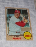 1968 Topps Baseball Roger Maris Card HOF Cardinals