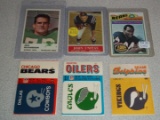 Vintage 1960s 1970s NFL Football Card Lot Johnny Unitas Walter Payton