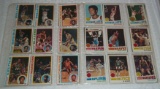 36 Vintage 1970s Topps NBA Basketball Cards w/ Stars HOFers Sheets