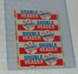 Vintage Original 1855 Topps Baseball Double Header Card Wrapper Clean Nice 1c Rare