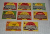 Vintage 1959 Topps Baseball Team Cards 8 Different
