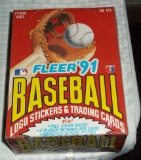 1991 Fleer Baseball Full Wax Box 36 Packs