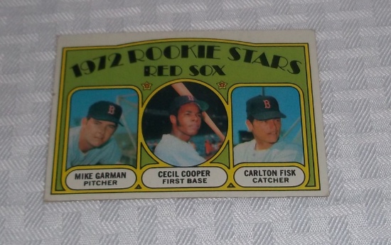 1972 Topps Baseball #79 Carlton Fisk Rookie Card RC Red White Sox HOF