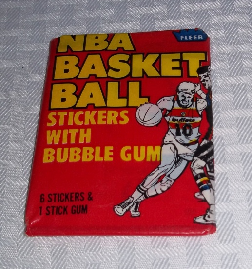 1979 Fleer NBA Basketball Sticker Unopened Wax Pack Sealed