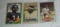 1980 1983 1986 Topps NFL Football 3 Cards Walter Payton Bears HOF
