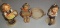 Lot Of 3 Vintage Hummel Figurines Goebel West Germany TMK3 TMK5 82 98 114 Ashtray (1 Damaged) Rare