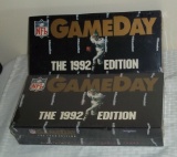 (2) 1992 Gameday NFL Football Unopened Sealed Wax Box Packs