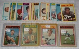 1972 Topps NFL Football Card Lot 34 Cards Greene Dawson Warfield Griese Joiner Lilly Stars HOFers