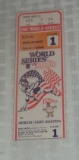 1980 World Series Ticket Game 1 Phillies Royals