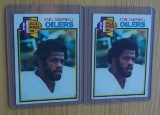 (2) 1979 Topps NFL Football Pair #390 Earl Campbell RC Oilers Rookie HOF