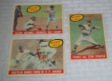 1959 Topps Baseball Thrills 3 Card Lot Kaline Banks Pierce