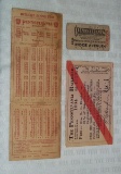 3 Rare 1934 Pennsylvania Railroad PRR Ticket Schedule Pass