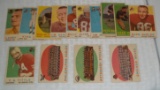 14 Vintage NFL Football Cards 1950s 1960s Lot Tittle Team Cards