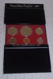 1977 United States US Proof Coin Set w/ Box Half Dollar