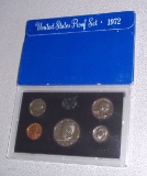 1972 United States US Proof Coin Set w/ Box Half Dollar