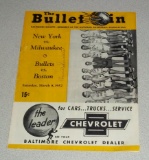 1952 Baltimore Bullets Program NBA ABA Defunct Franchise Knicks Signed? Nat Clifton McGuire Simmons