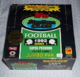 1992 Topps Stadium Club TSC Series 1 Jumbo Pack Wax Box Full Rare NFL