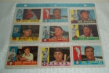 1960 Topps Baseball 9 Card Lot Sheet Triandos