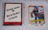 1990 Best Of The Best Michael Jordan Bulls Set w/ 2nd Year 1980-81 Topps NHL Wayne Gretzky