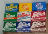 9 Different 1980s Traded Rookie Update Baseball Sets Topps Score Fleer