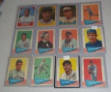 12 Vintage 1960s Fleer MLB Baseball Card Lot HOFers Stars Feller Hoyt Mize Cominskey Kiner