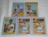 1966 & 1968 Topps Baseball 5 Card Lot Bob Uecker