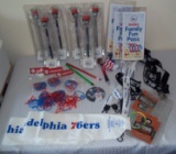 Philadelphia 76ers Promo Lot Hip Hop Mouse Mascot SGA Pencils New Bands Flyers & More