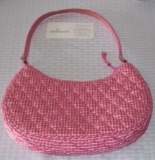 Vera Bradley Small Pink Purse Handbag w/ Card Duffel Bag Retired?